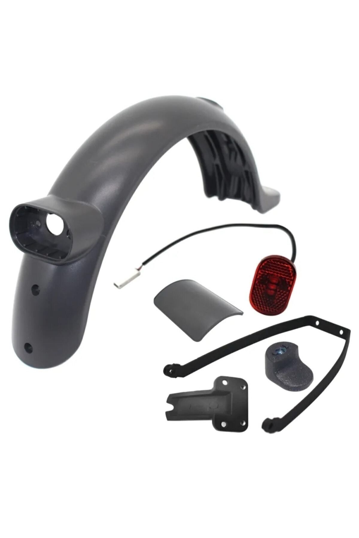 My Scooter Xiaomi Pro 2 Ve Mi 3 Uyumlu Çamurluk + Stop Lambası + Metal Tutucu Orjinal Takım.
