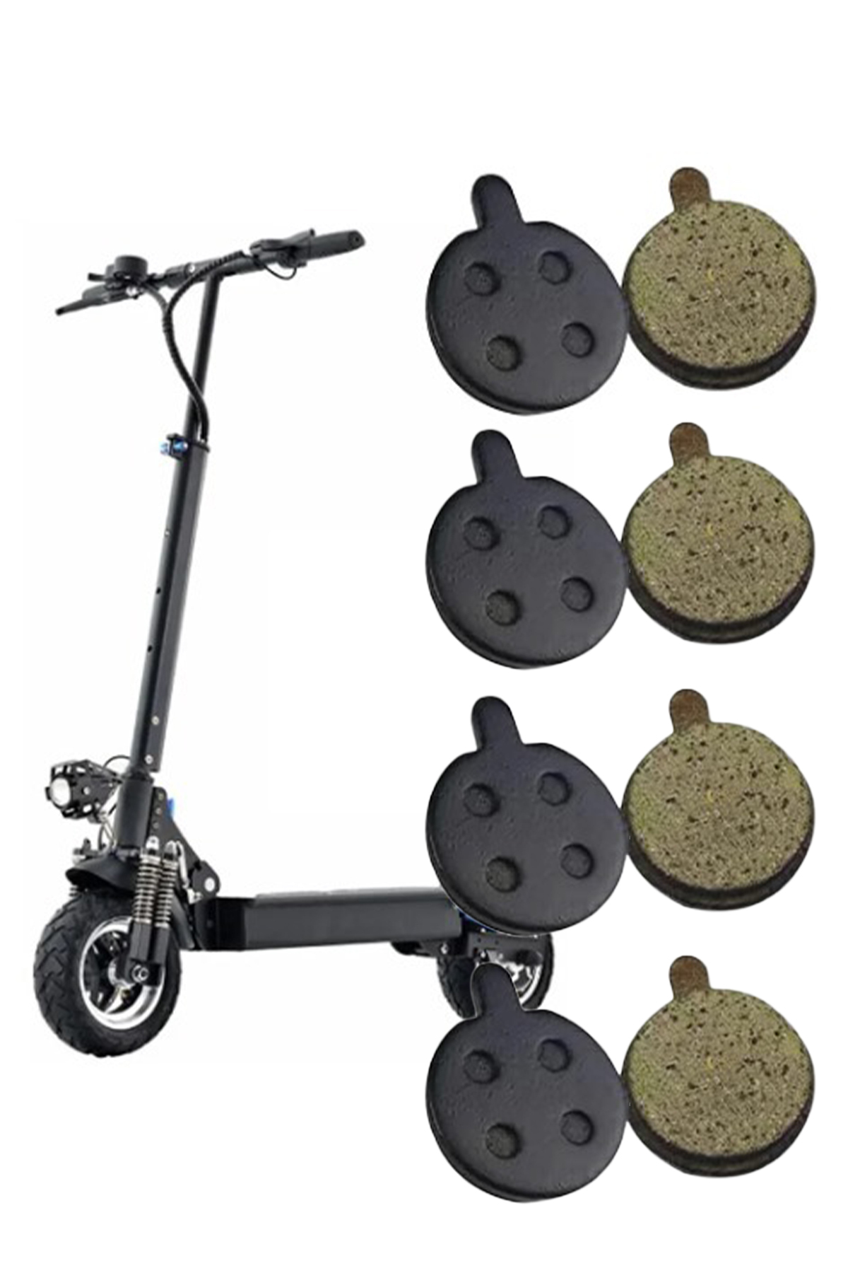 Bej Onvo Elektrikli Scooter 012 Uyumlu Scooter Fren Balatası (4 Çift) Ve Balata Çeşitleri